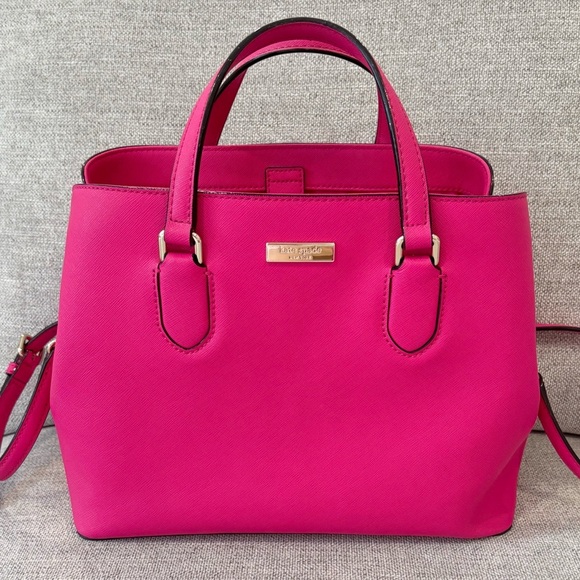 Kate Spade Laurel Way Reese Satchel Bag In Pink - Picture 1 of 9